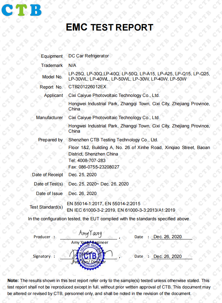 OEM LP-A15/A25 Portable car refrigerator Suppliers, Company - Cixi ...